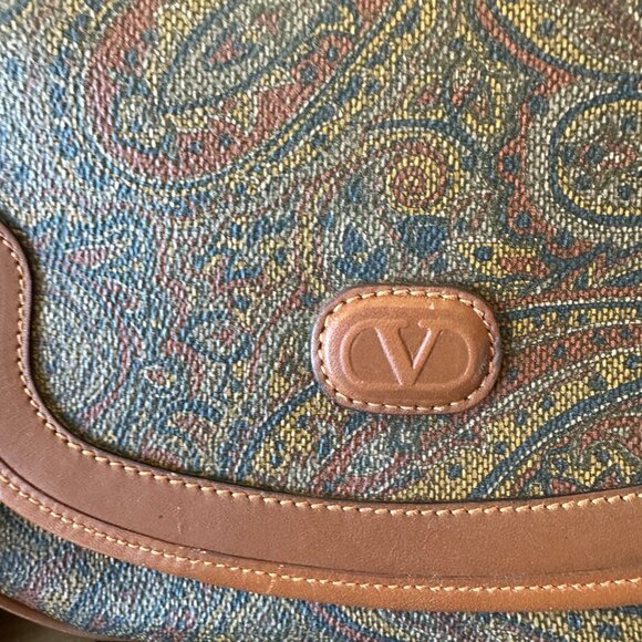 Valentino Garavani Paisley Small Canvas Coated and Leather Crossbody, Vintage - Picture 11 of 13